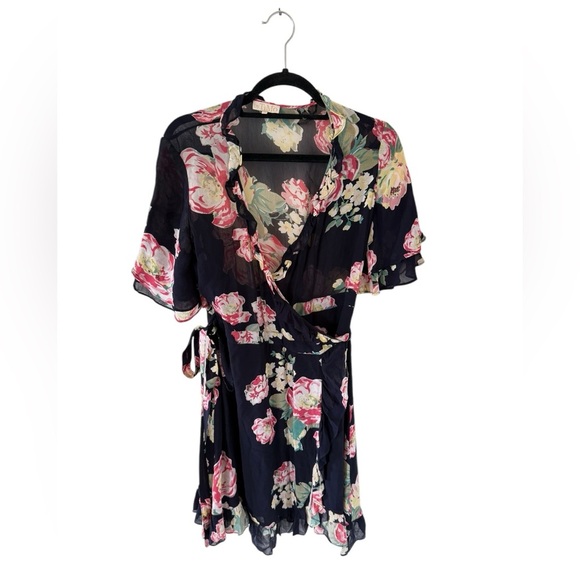 ByTiMo Floral Wrap Mini Dress - Picture 4 of 8